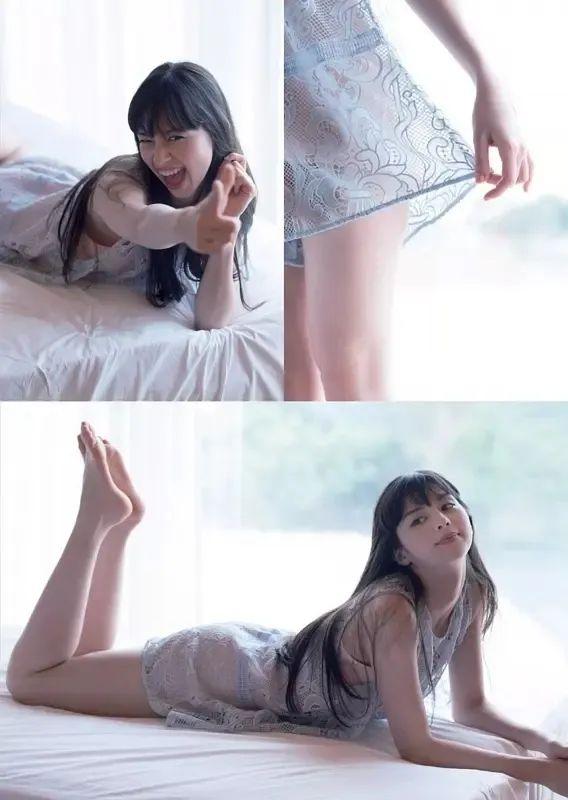 日本混血美女女星-中条彩未,清纯又性感,人美身材好美女图写真